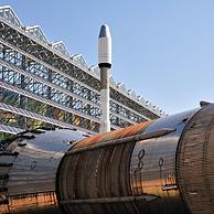 Raketten in het Euro Space Center te Transinne, België
